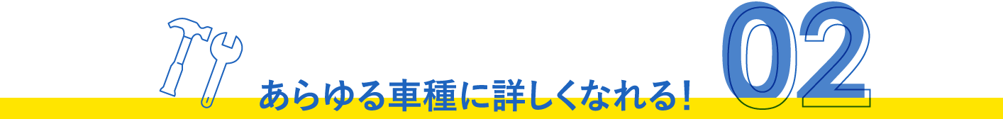 あらゆる車種に詳しくなれる！